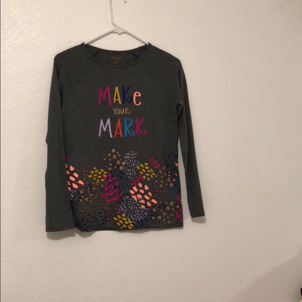Girls grey longsleeved T-shirt